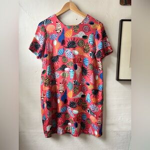 Corey Lynn Calter at Anthropologie Seashell Mini Dress Size Medium EXC